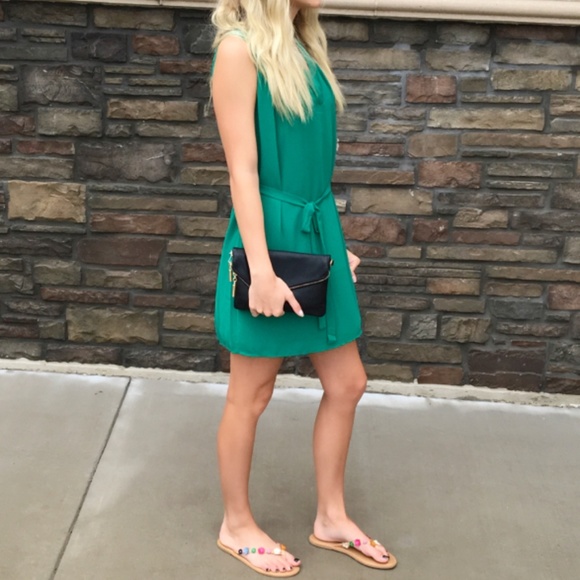 Color Pop Sheath Dress - Emerald - Picture 3 of 5